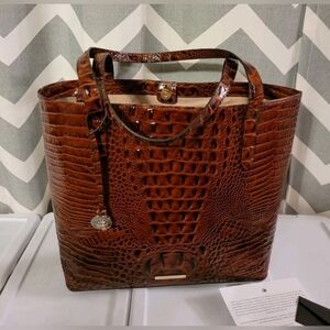 Brahmin Large Tote Pecan Melbourne EUC